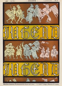 Illustration de couverture pour le magazine Jugend, 1896 - German School