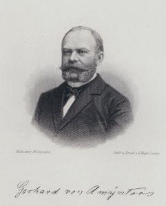 Dagobert von Gerhardt, soldat, poète et romancier allemand (gravure) - German School