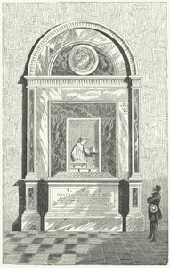Tombe de Dante à Ravenne, Italie (gravure) - German School