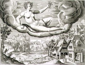 Aube, gravé par Paul Furst (c.1605-66) - German School
