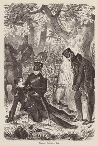 Mort du poète et soldat allemand Theodor Koerner - German School