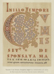 Lettre décorée C de l