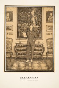 Der Sammler, publicité pour la mode masculine par Hermann Hoffmann, tirée de Styl, publié en 1922 (impression sur pochoir). - German School