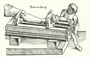 Dispositif pour redresser une jambe blessée
