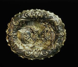 Plat montrant Diogène et Alexandre le Grand, Augsbourg