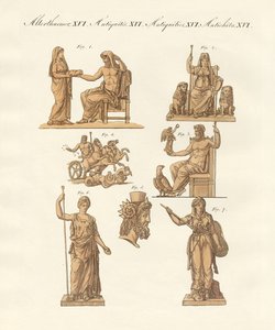 Divinités des Grecs et des Romains - German School