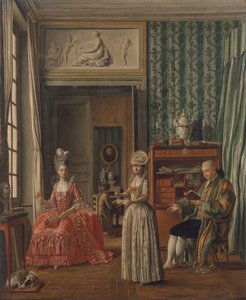 Scène domestique, vers 1775-80 - German School