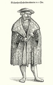 Dr Leonhart Fuchs, médecin allemand, botaniste et professeur à l