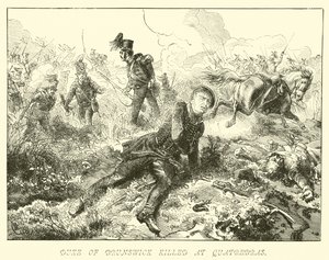 Duc de Brunswick tué à Quatrebras - German School