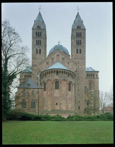 Extrémité est de la cathédrale de Spire, commencée en 1030 - German School