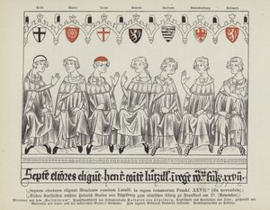 Élection de Henri VII de Luxembourg comme empereur du Saint-Empire romain germanique, Francfort, 27 novembre 1308 - German School