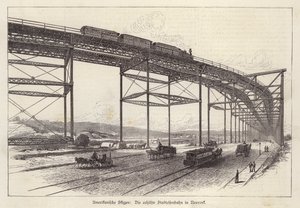 Chemin de fer aérien à New York, États-Unis - German School