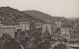 Église anglaise, Konigsvilla, Bristol, Villa Theresa (lithographie) - German School