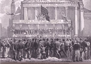 Enrôlement de volontaires pour la défense de Paris, Histoire de la guerre entre la France et l