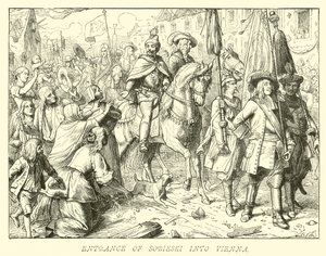Entrée de Sobieski à Vienne - German School