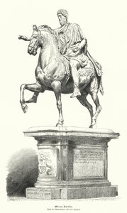 Statue équestre de Marc Aurèle, empereur romain - German School