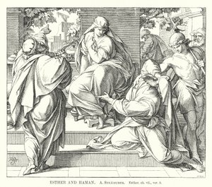 Esther et Haman, Esther, ch vii, v 8