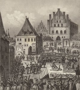 Exécution des chefs rebelles protestants tchèques à Prague - German School