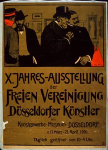 Exposition des artistes de Düsseldorf au musée des arts décoratifs, Düsseldorf