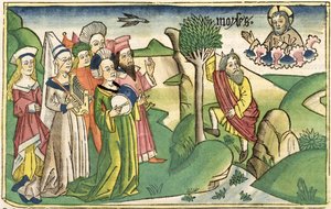 Exode 15:1-19 Le Chant de Moïse, de la Bible de Nuremberg (Biblia Sacra Germanaica) - German School