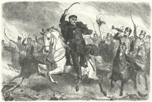 Maréchal Blücher à la bataille de Ligny - German School