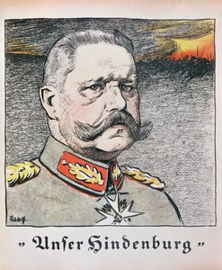 Maréchal Paul Von Hindenburg (1857-1934) 1914 - German School