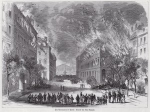 Incendies dans la Rue Royale, Commune de Paris - German School