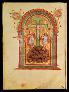 Folio 223v La Crucifixion, des Évangiles d
