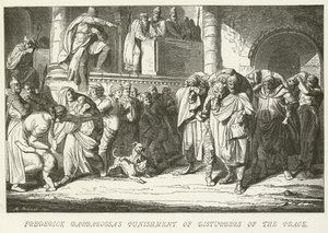 Punition de Frédéric Barberousse des perturbateurs de la paix