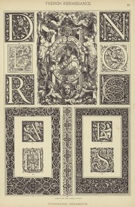 Renaissance française, ornements typographiques - German School