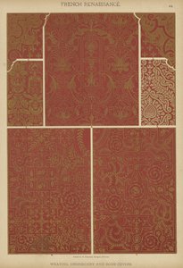 Renaissance française, tissage, broderie et couvertures de livres