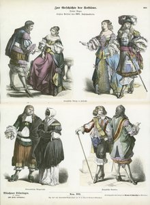 Costumes français et néerlandais, début du XVIIe siècle - German School