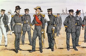 Uniformes de la marine française, fin du XIXe siècle - German School