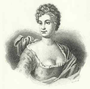 Friederike Caroline Neuber, actrice et directrice de théâtre allemande (gravure) - German School