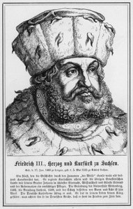Friedrich III, duc et électeur de Saxe (gravure)