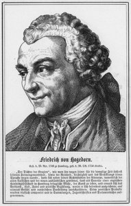 Friedrich von Hagedorn (gravure) - German School