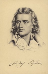 Friedrich von Schiller (1759-1805), poète, philosophe, historien et dramaturge allemand (lithographie)