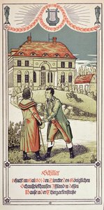 Friedrich von Schiller (1759-1805) rend visite au directeur du Théâtre Royal à Berlin en mai 1804, 1906