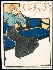 Couverture de Jugend Magazine, janvier 1898 - German School