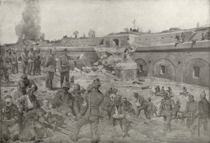 Le maréchal von Mackensen visitant Augenfort de Przemysl - German School