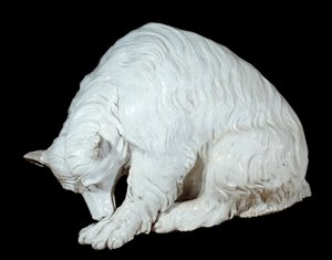 Art allemand : ours en porcelaine dure de Berlin, vers 1732 - 1735. Sculpture en porcelaine de Meissen. Sèvres. Manufacture de porcelaine - German School