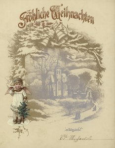 Carte de Noël allemande - German School