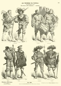 Landsknechte allemands, début XVIe siècle - German School