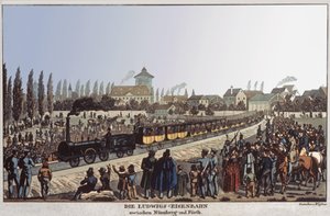 Chemins de fer allemands. vers 1830-1840 - German School