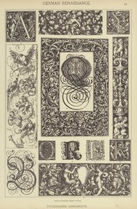Renaissance allemande, ornements typographiques - German School