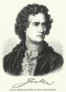 Johann Wolfgang Goethe (1749-1832) dans sa jeunesse - German School