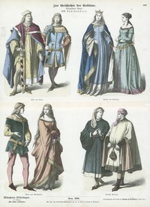 Costumes allemands, 14ème siècle - German School