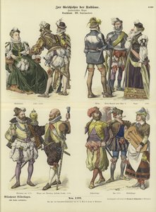 Costumes allemands, 16ème siècle - German School