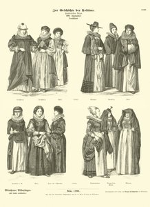 Costumes allemands, 17e siècle - German School