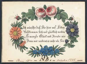 Carte de vœux allemande - German School
